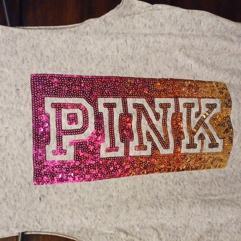 Victorias Secret Hi/Low Sequin Tank Top